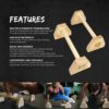 Ultra Fitness Wood Parallettes Set - 18 Inch Wooden Push Up Bar for L Sits, Jump Throughs, Handstand Pushups and Calisthenics - Image 3