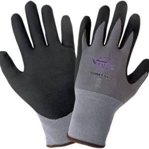Global Glove 500NFT Tsunami Grip Nitrile Coated Work Gloves, Lightweight Seamless General-Purpose Heavy Duty Gloves