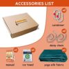 5.5 Yards Aerial Yoga Hammock Aerial Silks for Home Yoga Silk Hammock Set with Daisy Chain,Carabiner and Guide - Image 3