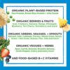 Orgain Organic Protein + Superfoods Powder, Vanilla Bean - 21g of Protein, Vegan, Plant Based, 5g of Fiber, No Dairy, Gluten, Soy or Added Sugar, Non-GMO, 2.02lb - Image 6