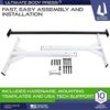 Ultimate Body Press Wall or 9ft Ceiling Mount Pull Up Bar, white (WMPL-SE) - Image 6