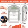 Grip Strength Trainer, Hand Strengthener for Forearm Finger Exerciser, Adjustable Resistance Measurement Meter Auto Capturing Electronic Grip Trainer for Athletes, Home, Car, Clinic 198 Lbs/90 Kgs - Image 7