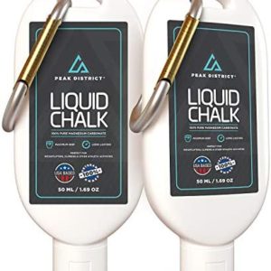 Chalk Hand Grip for Weightlifting, Gym & More - 2 Pack (1.5oz/ea) Premium Workout Weight Lifting, Rock Climbing & Gymnastics - Lifters Magnesium Carbonate for Bare Skin, Tight Bars Gripping