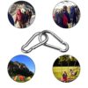 30 Pack Spring Snap Hook, Carabiner Clip Galvanized Steel, Silver Quick Link Clip Keychain for Camping, Hiking, Outdoor, Gym, Small M5 Carabiners for Dog Leash & Harness - Image 7