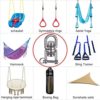 BeneLabel Swing Swivel with 2 Bearing, 360° Rotation, 770LB Capacity, Safest Rotational Device Hanging Accessory for Web Tree Swing, Aerial Dance, Children's Swing, Yoga Swing Sets - Image 6