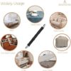 BEADNOVA Bed Sheet Straps 4 Pcs Bed Sheet Holders Fitted Sheet Clips Adjustable Sheet Suspenders Mattress Fasteners Gripper Corner Clips for Bed Mattress Cover Fitted Bed Sheets Sofa Cushion - Image 6