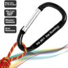 Carabiner Keychain Clip - Aluminum Carabeaner Key Clip,D Ring Shape Caribeener Hook Buckle,Spring Snap Key Chain Clips - Image 4