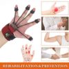 Finger Exerciser Finger Stretcher Finger Resistance Band Guitar Strength Trainer Reverse Grip Strengthener Climbing Exercise Equipment Finger Extensor Strengthener for Wrist Hand(Red, 60 LB) - Image 5