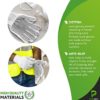 PUREVACY String Knit Gloves with Single Side Dot. Safety White Cotton Work Gloves for Men & Women for Gardening, Warehouse - Image 3