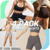 NexiEpoch 4 Pack Biker Shorts for Women High Waist - 5" Buttery Soft Spandex Black Yoga Shorts for Summer Athletic Workout - Image 3