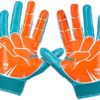 Grip Boost Peace, Shaka, and Hook 'Em Football Gloves Pro Elite - Adult Sizes - Image 2