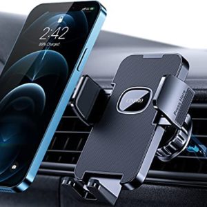 Phone Holder Car [Upgrade Clip Never Fall] Car Phone Holder Mount Automobile Air Vent Hands Free Cell Phone Holder for Car Fit for All Car Mount for iPhone Android Smartphone