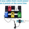 Pigtone Pedal Power Supply Adapter 9V DC 1A 1000ma Tip Negative 5 Way Daisy Chain Cables for Guitar Effect Pedals - Image 2