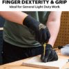 Safety Work Gloves Bulk Pack 12, Odorless Polyurethane Coated with Grip, Seamless Knit Working Gloves for Men Women, Ultra-Thin and Breathable, Ideal for Light Duty Work (Black, Large) - Image 3