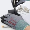 DEX FIT Nitrile Work Gloves FN330, 3D Comfort Stretch Fit, Power Grip, Smart Touch, Durable Foam Coated, Thin & Lightweight, Machine Washable, Grey M (8) 3 Pairs - Image 5