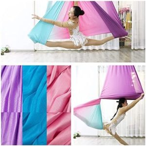LJYT Yoga Swing Kit Yoga Hammock Flying Dance Aerial Yoga Multicolor ， Antigravity Yoga Hammock for Indoor Or Outdoor (Color : A, Size : 4M)