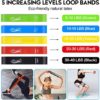 Resistance Bands Set 17pcs, Resistance Band, Exercise Bands Fitness Workout with Wide Handles, Door Anchor, Steel Clasp, Carry Bag, Ankle Straps for Home Gym Outdoor Travel - Image 2