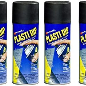 4 PACK PLASTI DIP Mulit-Purpose Rubber Coating Spray BLACK 11oz Aerosol