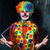 Clown Costume Bowtie Wig Set Clown Dress Up Accessories Clown Nose and Vest for Cosplay Party Supplies - Image 5