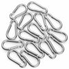 30 Pack Spring Snap Hook, Carabiner Clip Galvanized Steel, Silver Quick Link Clip Keychain for Camping, Hiking, Outdoor, Gym, Small M5 Carabiners for Dog Leash & Harness - Image 5