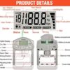 Grip Strength Trainer, Hand Strengthener for Forearm Finger Exerciser, Adjustable Resistance Measurement Meter Auto Capturing Electronic Grip Trainer for Athletes, Home, Car, Clinic 198 Lbs/90 Kgs - Image 6