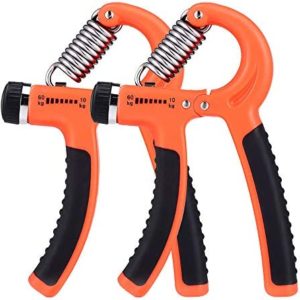 YESIMET 2 Pack Hand Grip Strengthener, Finger Grip Exerciser, Adjustable Resistance 22-132Lbs (10-60kg), Strength Trainer, Hand Squeezer, Forearm Grip Workout for Athletes Pianist