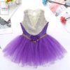 CHICTRY Girls' Circus Trapeze Costume Sparkle Princess Girl Ruffles Leotard with Gloves Dress up Outfits Sets - Image 5