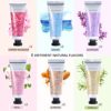 Hand Cream Gift Set, Shea Butter Hand Cream for Women Gift Set, Moisturizing Hand Lotion for Dry Hands Best Birthday/Holiday Gift for Her, Pack of 12 with Travel size, 1.0 oz Tube - Image 3