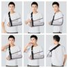 Ledhlth Mesh Arm Sling White for Shower Shoulder Immobilizer Brace Support for Broken Shoulder Elbow Arm Wrist Injury Men Women Teenagers Adults left right - Image 7