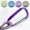 Gimars 3" 10 Pcs Improved Durable Spring-Loaded Gate Aluminum D Ring Carabiners Clips Hook for Home, Rv, Camping, Fishing, Hiking, Traveling, GM-510 - Image 3