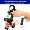Grip-Strength-Trainer with Counter 2 Pack Adjustable-Resistance 11-132 lbs (5-60kg) Handgrip Exerciser Strengthener Perfect for Muscles Building and Musicians Athletes Hand Rehabilitation Exercising… - Image 4