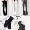 Womens Thigh High Socks Cotton Striped Over the Knee Socks Long Knee High Socks for Women … - Image 5