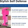 Mace Brand Pocket Pepper Spray and Alarm Combo (Neon Pink) – Accurate 10’ Powerful Pepper Spray with Flip Top Safety Cap, Includes Personal Alarm, Leaves UV Dye on Skin – Great for Self-Defense - Image 3