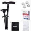 Folding Walking Cane with LED Light by Ohuhu, Adjustable Canes and Walking Stick with Carrying Bag for Men and Women Sturdy and Lightweight Portable Folding Walking Cane for Fathers Mothers Gifts - Image 8