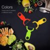 Original Vegetable Fruit Peeler Carbon Steel Blade 3 Pack Red/Green/Yellow… - Image 7
