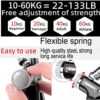 Yukoity (10 Packs) Hand Grip Strength Trainer Kit , Adjustable Hand Grip Strength Trainer with Counter, forerm strengthener, Grip Strength Ring, Finger Exerciser, Finger Stretcher band ; Stress Relief Grip Ball with Carry Bag for Athletes - Image 6