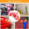 2 Pack Aerosol Spray Trigger Handle Spray Can Grip Handle Spray Paint Gun Reusable Universal Spray Handle Grip Full Hand Grip for Spray Paint Adhesive Lubricant (Red) - Image 7