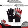 RDX Weight Lifting Full Finger Gym Gloves, Fitness Workout, Breathable with Anti Slip Palm Protection,Great Grip for Bodybuilding, Powerlifting, Weightlifting, Men Women, Strength Training Exercise - Image 4