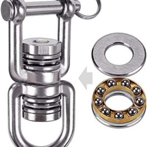BeneLabel Swing Swivel with 2 Bearing, 360° Rotation, 770LB Capacity, Safest Rotational Device Hanging Accessory for Web Tree Swing, Aerial Dance, Children's Swing, Yoga Swing Sets