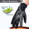 OZERO Winter Thermal Gloves Men Women Touch Screen Water Resistant Windproof Anti Slip Heated Glove Hands Warm for Hiking Driving Running Bike Cycling - Image 3