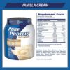 Whey Protein Powder by Pure Protein, Gluten Free, Vanilla Cream, 1.75 Lbs - Image 2