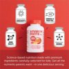 SmartyPants Kids Formula Daily Gummy Multivitamin: Vitamin C, D3, and Zinc for Immunity, Gluten Free, Omega 3 Fish Oil (DHA/EPA), Vitamin B6, B12, 120 Count (30 Day Supply) - Image 4