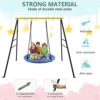 EOSAGA Extended Swing Frame with Ground Nail 300LBS, New Upgraded Heavy Duty A-Frame Metal Swing Stand for Kids Outdoor Fun, Fits for Most Swings & Yoga Swing, Fit for All-Weather - Image 5