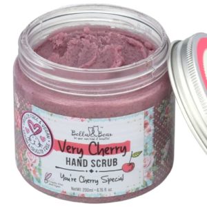 Bella & Bear Very Cherry Hand Scrub, No Harmful Chemicals, Cruelty-Free, Vegan-Friendly Exfoliating, 6.7oz