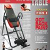 Body Vision IT9825 Premium Inversion Table with Removable Head Pillow & Lumbar Support Pad, - Heavy Duty - up to 250 lbs., Red - Image 2