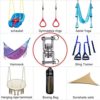BeneLabel Swing Swivel with 2 Bearing, 360° Rotation, 770LB Capacity, Safest Rotational Device Hanging Accessory for Aerial Silks Dance, Web Tree Swing, Aerial Dance, Children's Swing, Yoga Swing Sets - Image 6