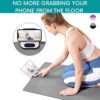 CHABAEBAE Smart Yoga Mat for Women, Yoga Mat for Men Exercise Mats | Non Slip Yoga Mat With Built-in Workout Timer, Phone/ Tablet Stand | Workout Mat Pilates Mat, 72" L 24" W 6mm Thick Yoga Mat With Strap & Bag - Image 2