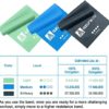 A AZURELIFE Resistance Bands Set, Professional Non-Latex Elastic Exercise Bands, 5 ft. Long Stretch Bands for Physical Therapy, Yoga, Pilates, Rehab, at-Home or The Gym Workouts, Strength Training - Image 4