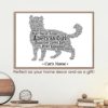 American Curl Cat Lovers Gifts for Women, Men, Mom, Dad • Personalize Custom Art Print Portrait Merchandise • 8 x 10 • 8.5 x 11 • 11 x 14 Mat+Mount • Handmade USA - Image 4