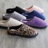 Dearfoams Women's Indoor/Outdoor Memory Foam Darcy Microfiber Velour Clog, Wide Widths Slipper - Image 2